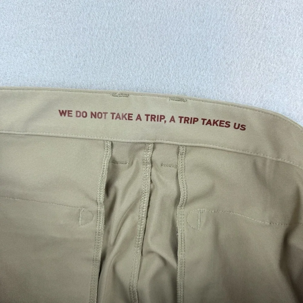 Rhone Commuter Pant Men 33x30 Classic Fit Tan Golf Chino Athletic Khaki